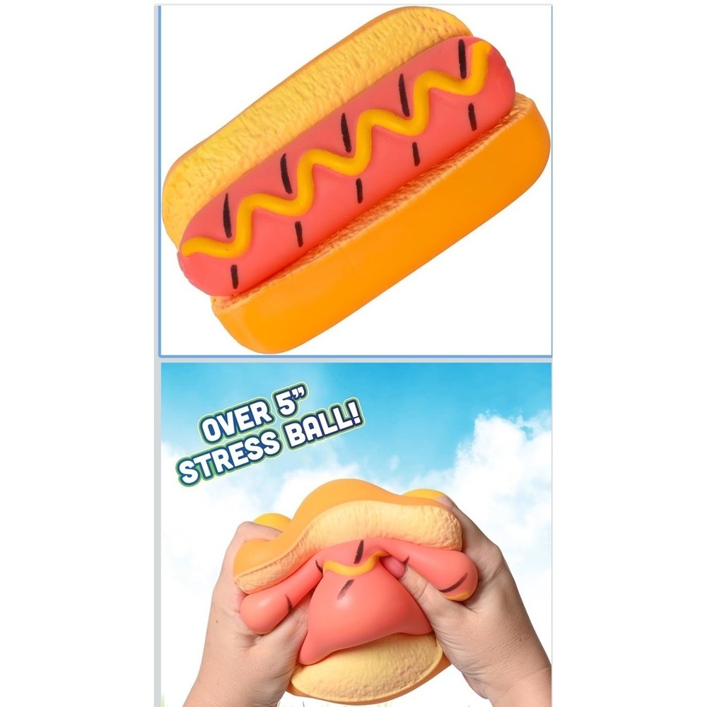 Toymendous Sunny Days Jumbo Hot Dog Squishy Viral Rare Patriotic Summer Toy New